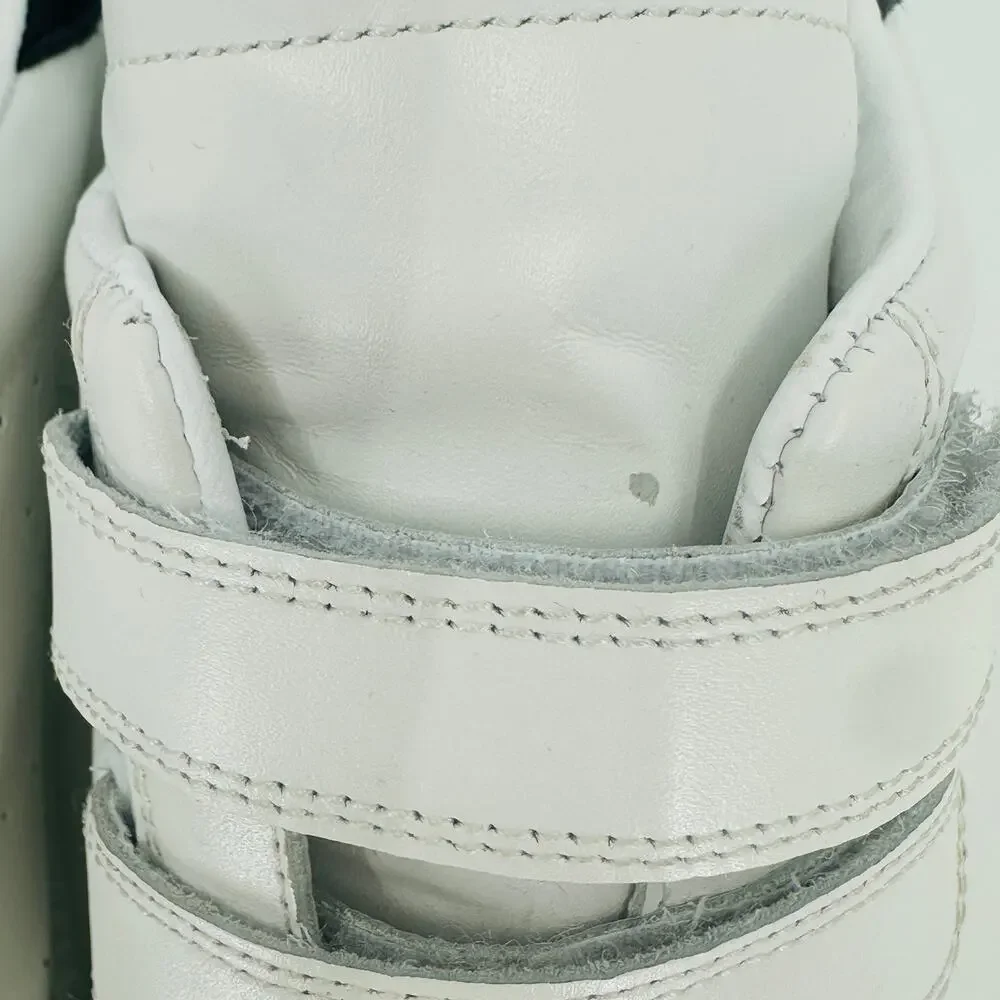 Isabel Marant Women's Beth White & Black Leather Studded Sneakers Size 41/ 11 US